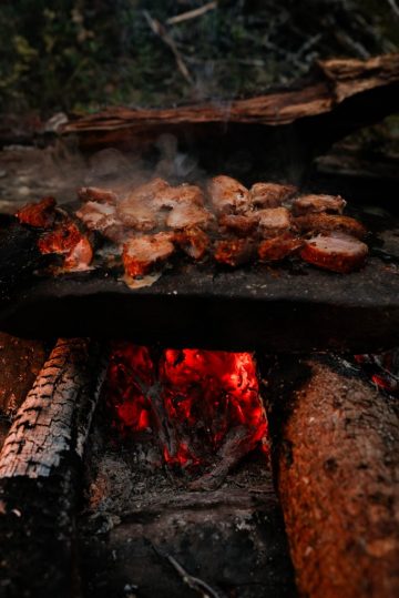 Matlagning utomhus och på eld, kunskap om djur, växter och spår